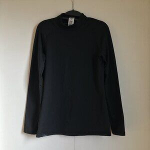 Black Mock Neck Long Sleeve Base Layer Decathlon Ski Top Medium